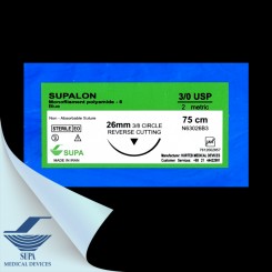 نخ بخیه نایلون 3.0 ریورس کات 26- سوپا